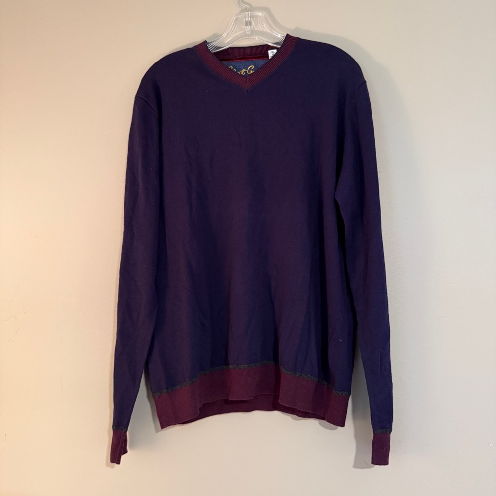 Robert Graham Purple wool-blend sweater